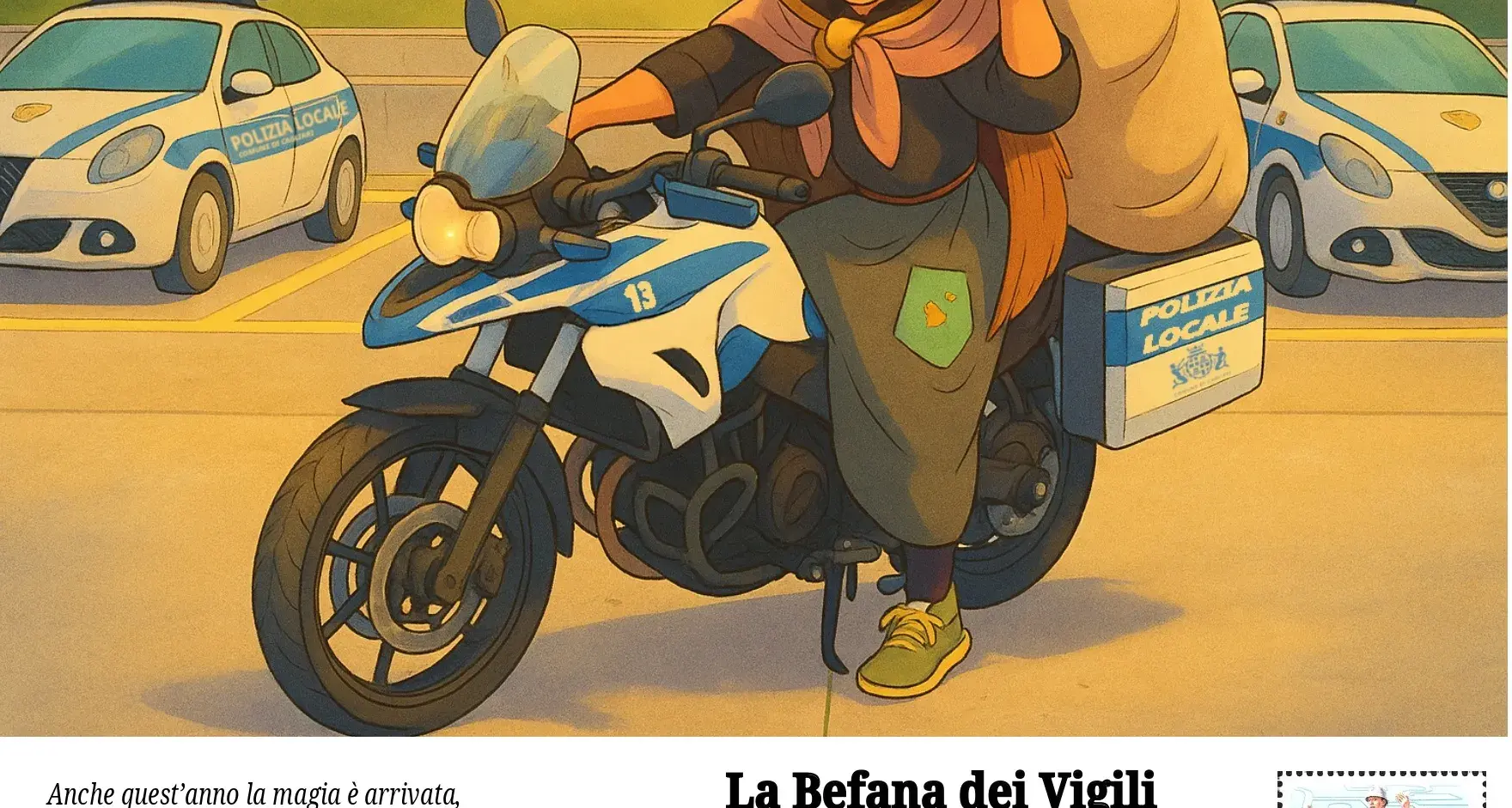 La Befana dei Vigili: doni e speranza per i bambini in ospedale a Cagliari