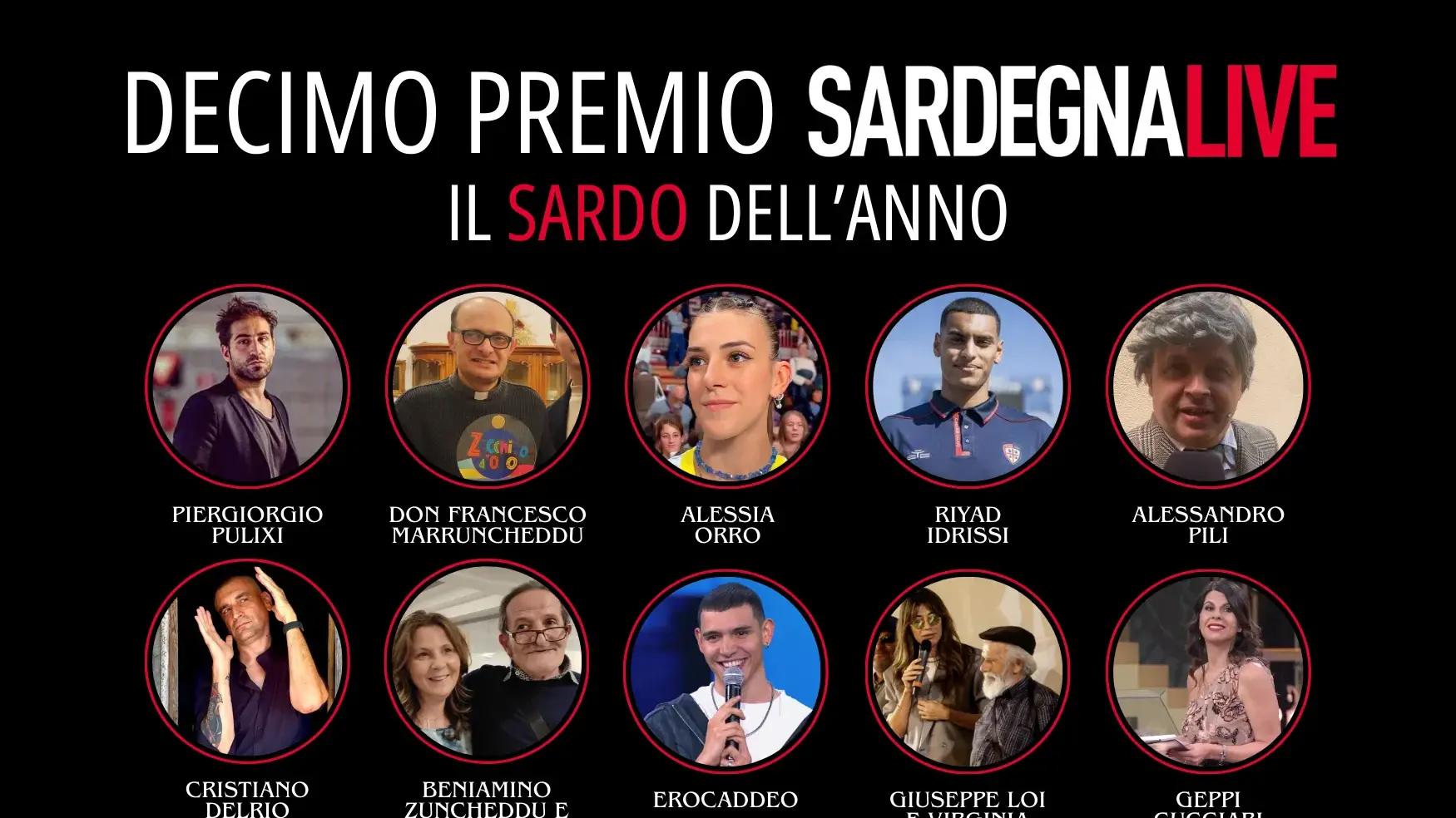 Premio Sardegna Live: votazioni fino al 5 gennaio. In testa Cristiano Delrio, Zuncheddu&Testa e Alessia Orro