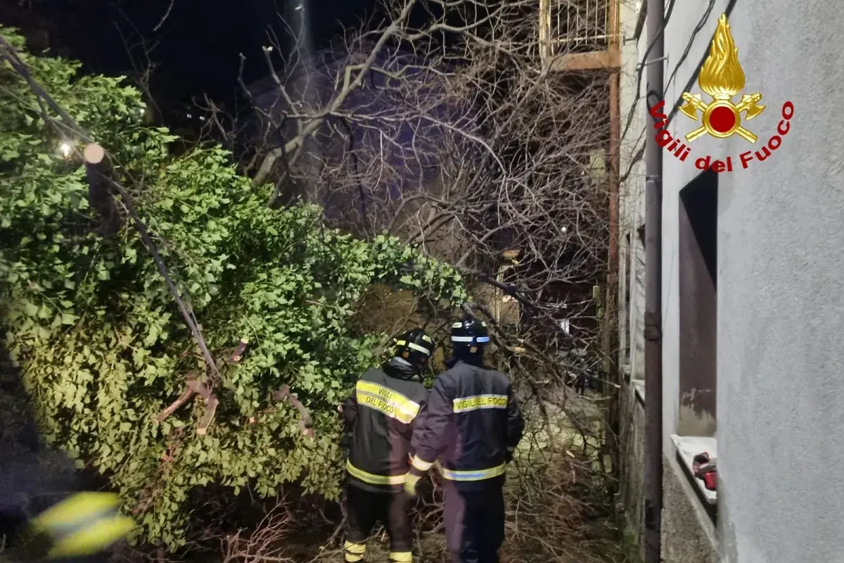 Maltempo in Sardegna, circa 200 interventi dei Vigili del fuoco in 24 ore