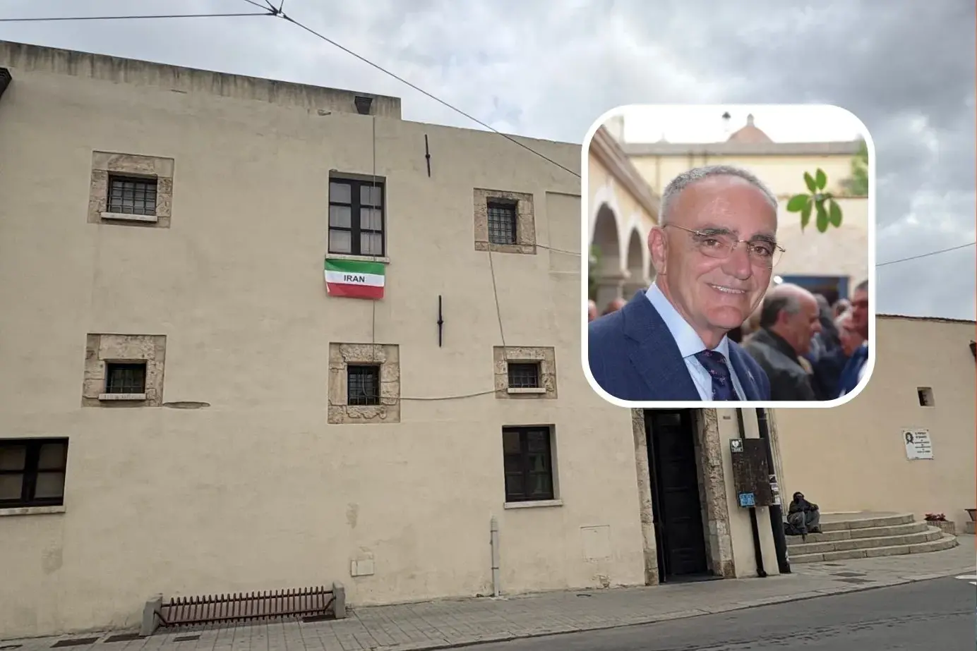 Il sindaco di Quartu espone la bandiera dell’Iran dei manifestanti: \"Un gesto dalla parte della libertà\"