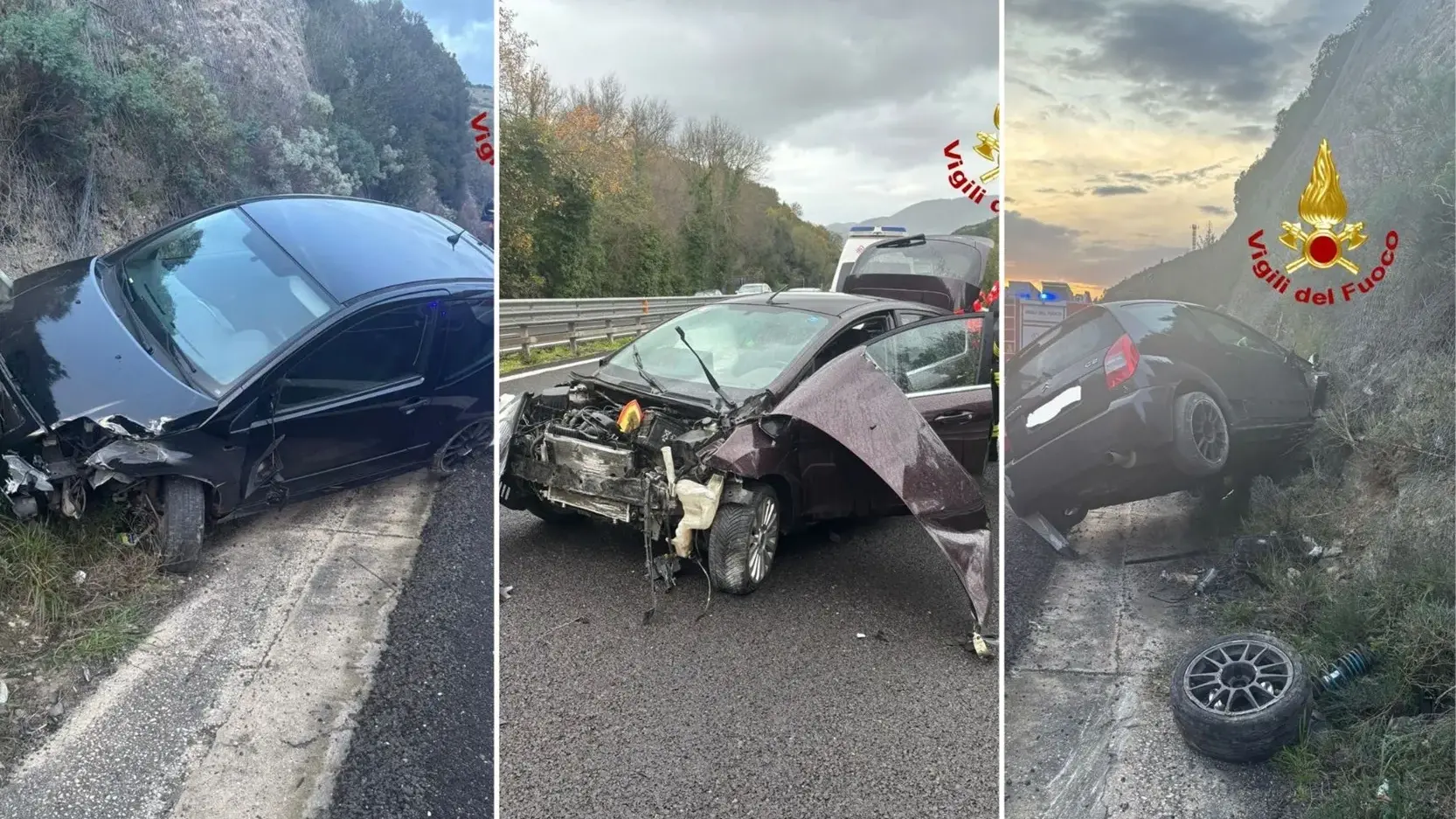 Due incidenti in poche ore sulla 131 tra Muros e Cargeghe: interventi dei Vigili del Fuoco