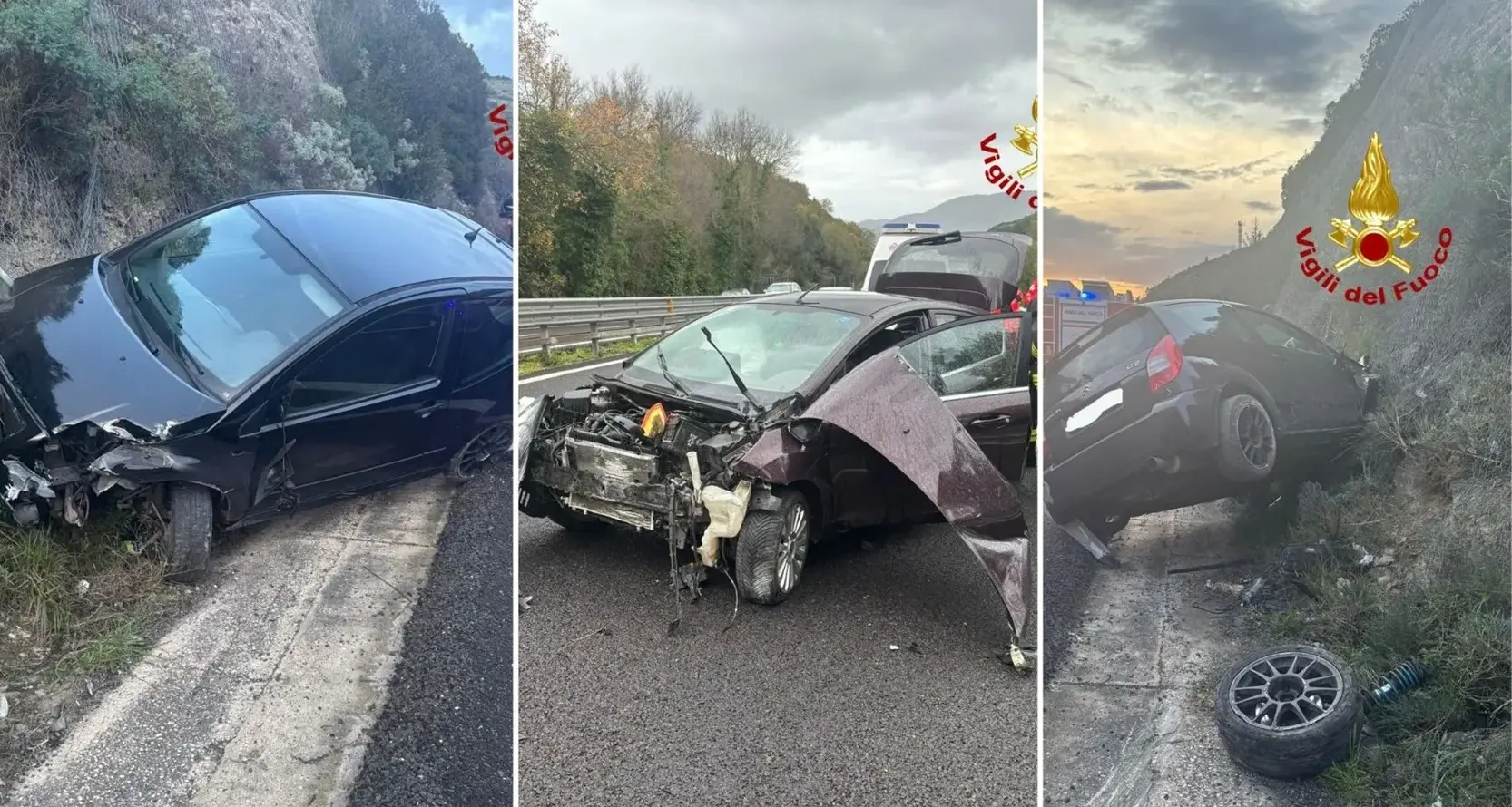 Due incidenti in poche ore sulla 131 tra Muros e Cargeghe: interventi dei Vigili del Fuoco