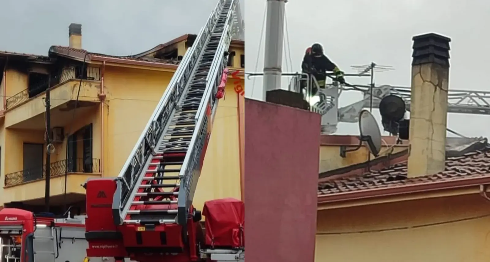 Incendio all’alba a Villacidro, fiamme al secondo piano di una palazzina