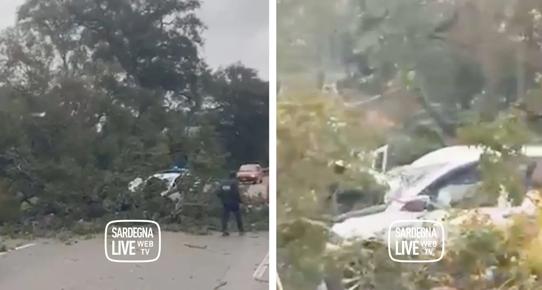 Maltempo. Paura a Tortolì: albero cade su un’auto in transito. Due le persone ferite | IL VIDEO