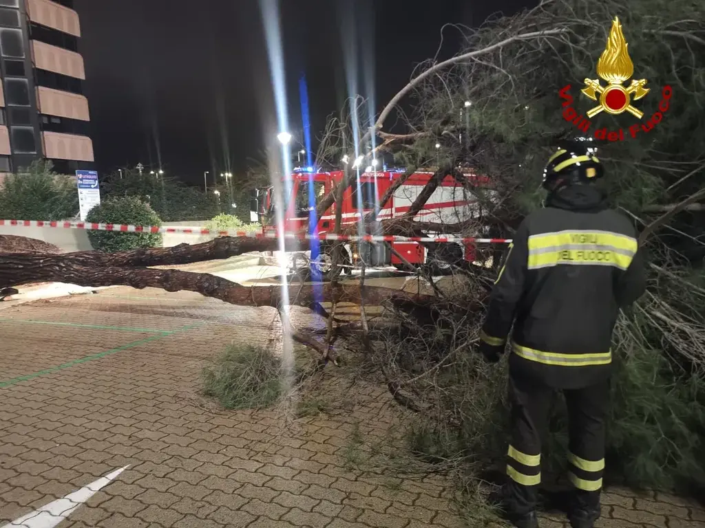 Ciclone Harry: oltre 300 interventi dei Vigili del Fuoco in Sardegna