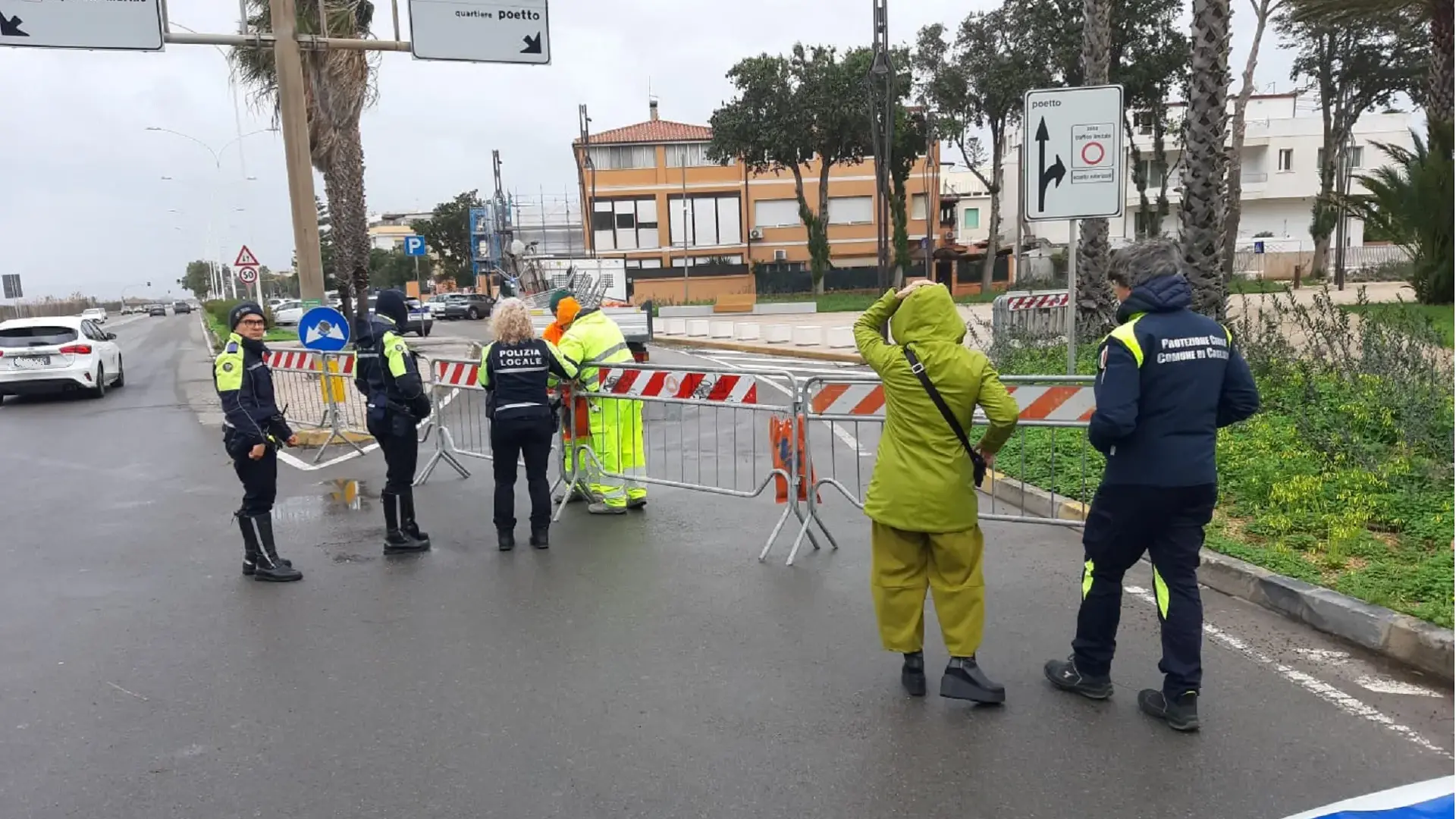 Cagliari nella morsa del maltempo: allagamenti e strade chiuse