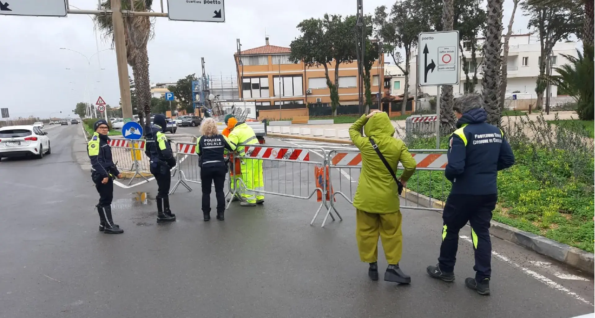 Cagliari nella morsa del maltempo: allagamenti e strade chiuse