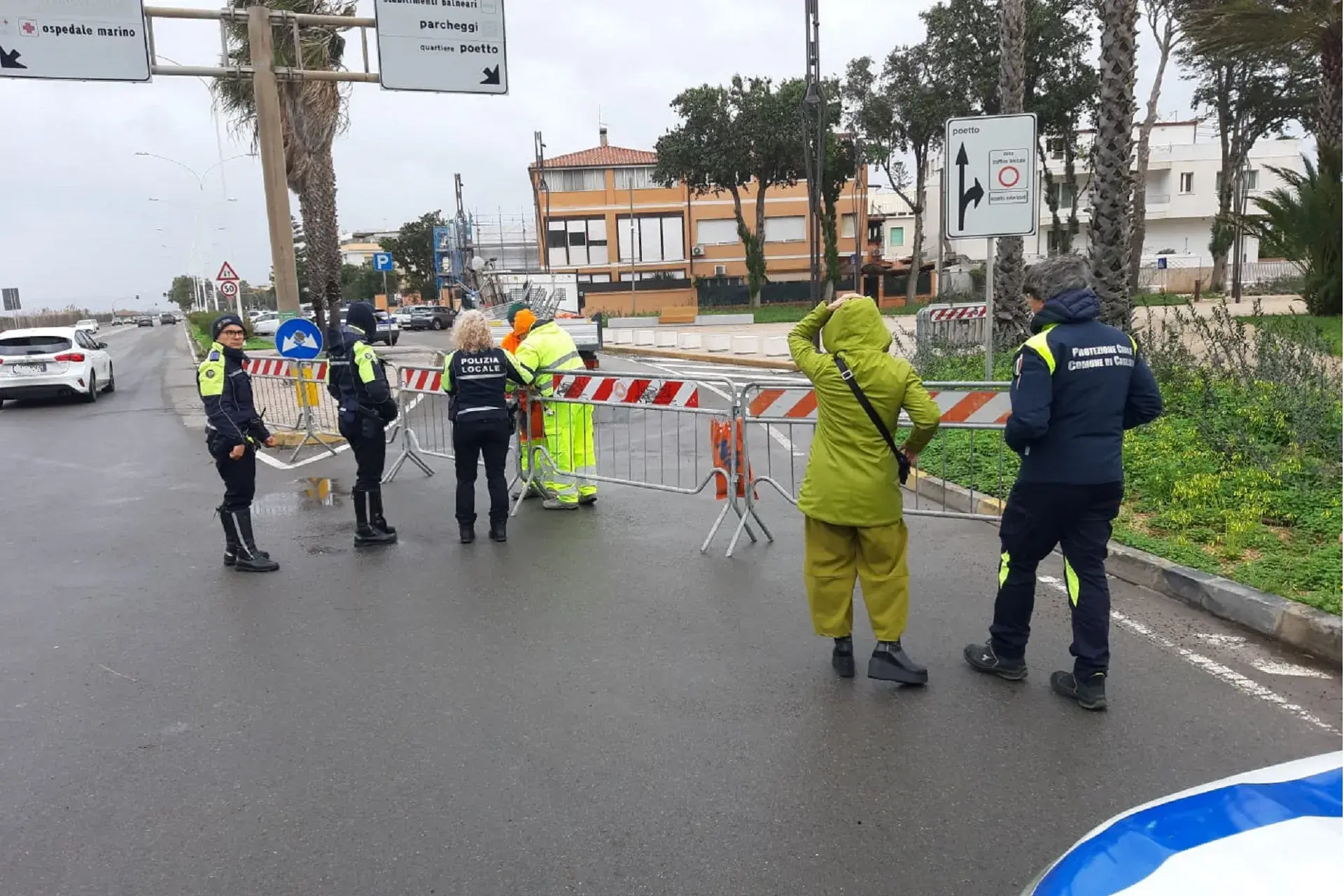 Cagliari nella morsa del maltempo: allagamenti e strade chiuse