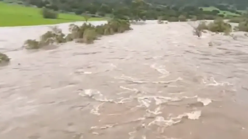 Ballao. Piogge insistenti, corsi d’acqua sotto osservazione: il Riu Stanali vicino alla piena | VIDEO