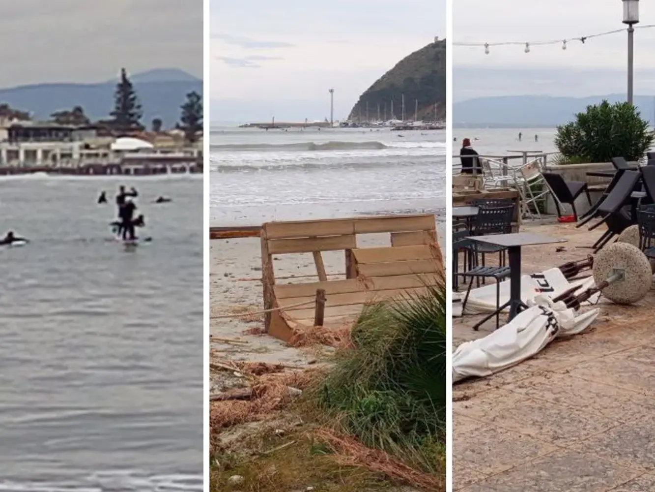 Allerta declassata in Sardegna: scuole pronte a riaprire, Poetto tra surf, jogging e danni