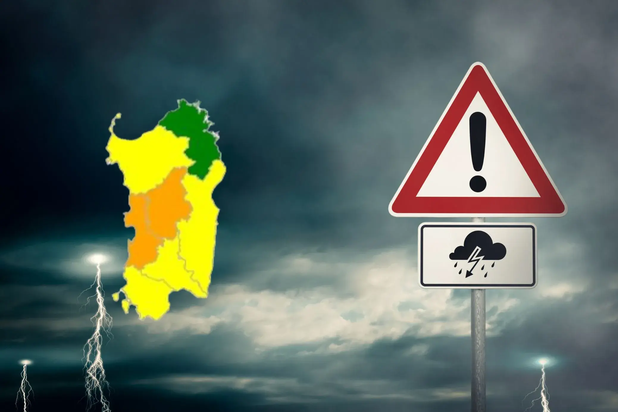 Sardegna sotto osservazione: nuova allerta della Protezione civile per rischio idraulico e idrogeologico