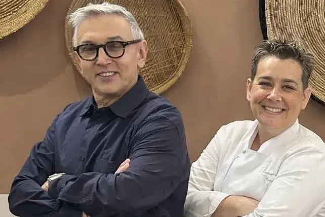 <p>Bruno Barbieri e Marina Ravarotto</p>\\n