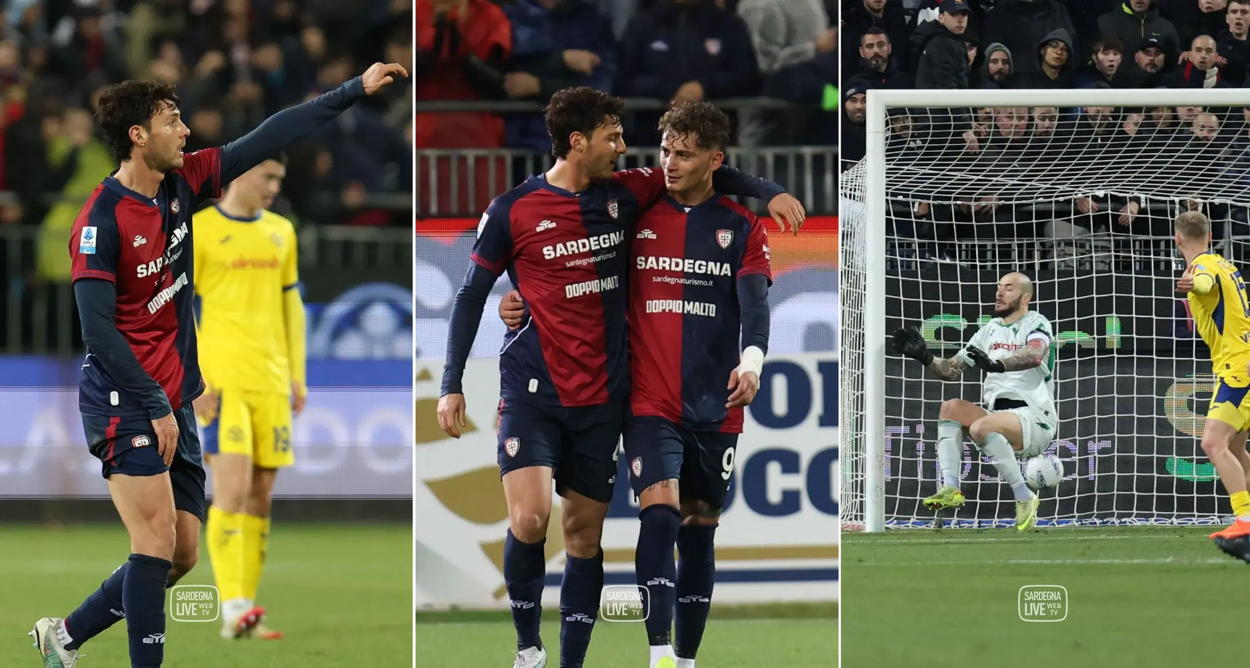 Cagliari-Verona 4-0, una vittoria che vale mezza salvezza