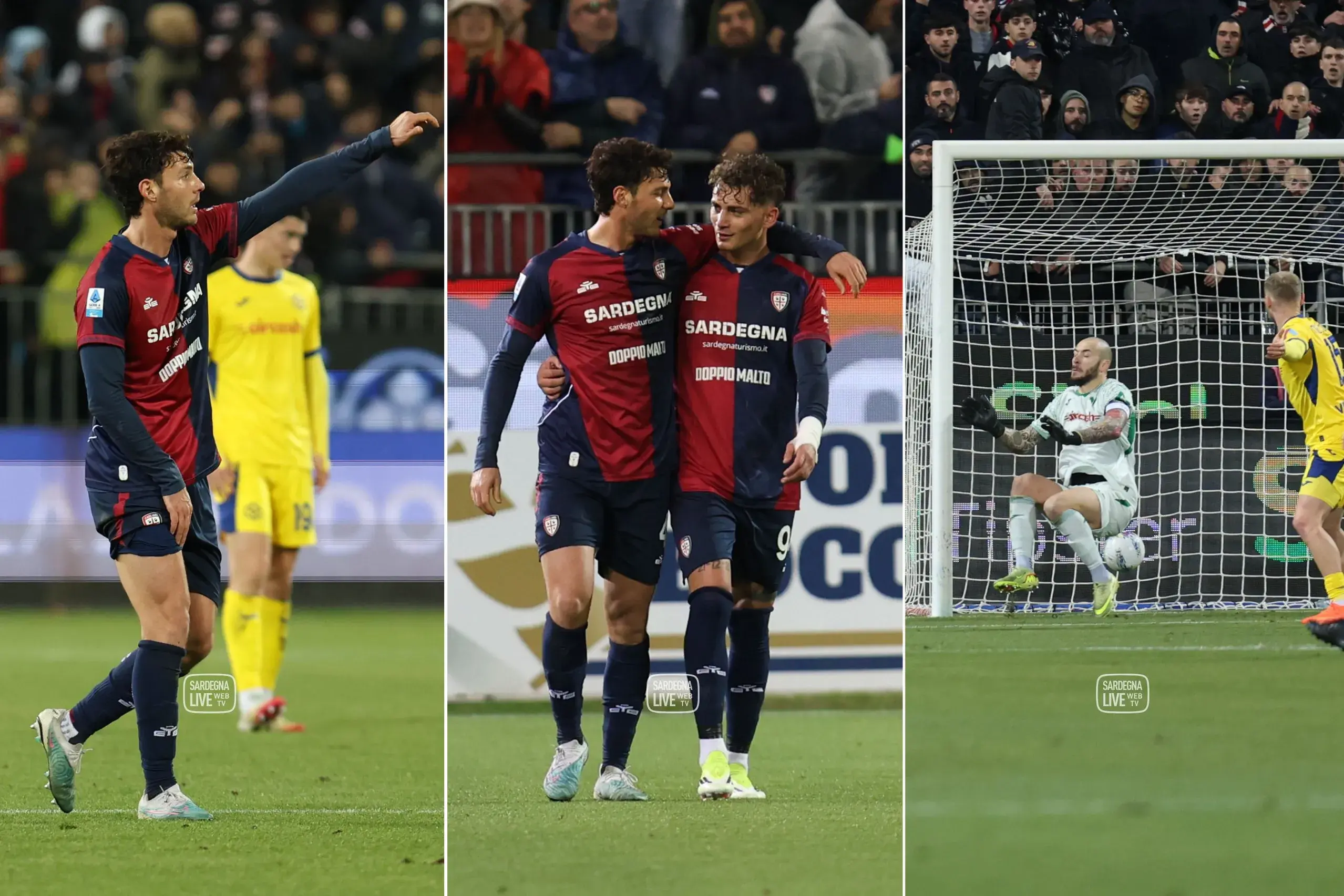 Cagliari-Verona 4-0, una vittoria che vale mezza salvezza