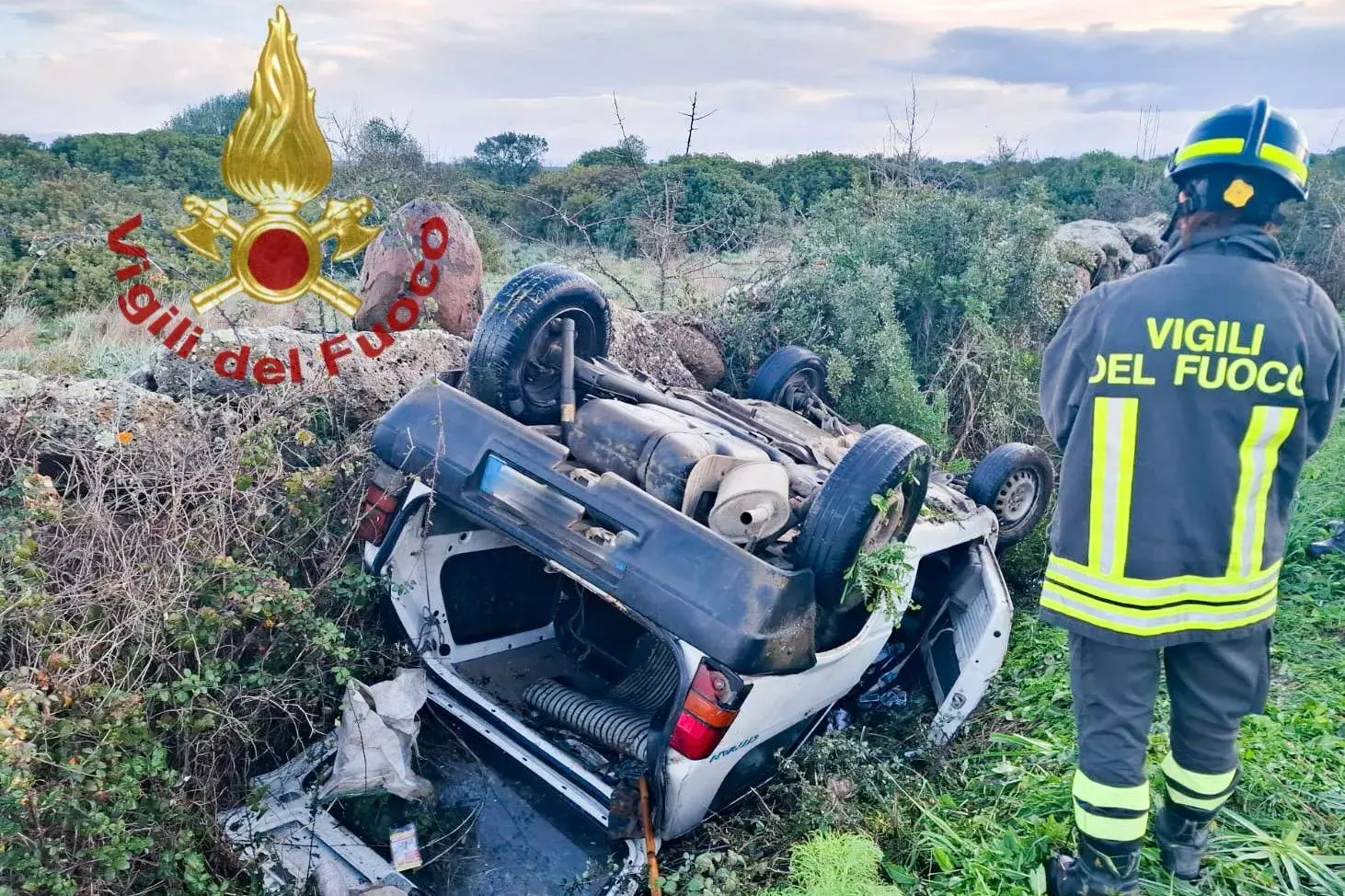 Incidente ad Aidomaggiore: una persona ferita e trasportata in ospedale in codice giallo