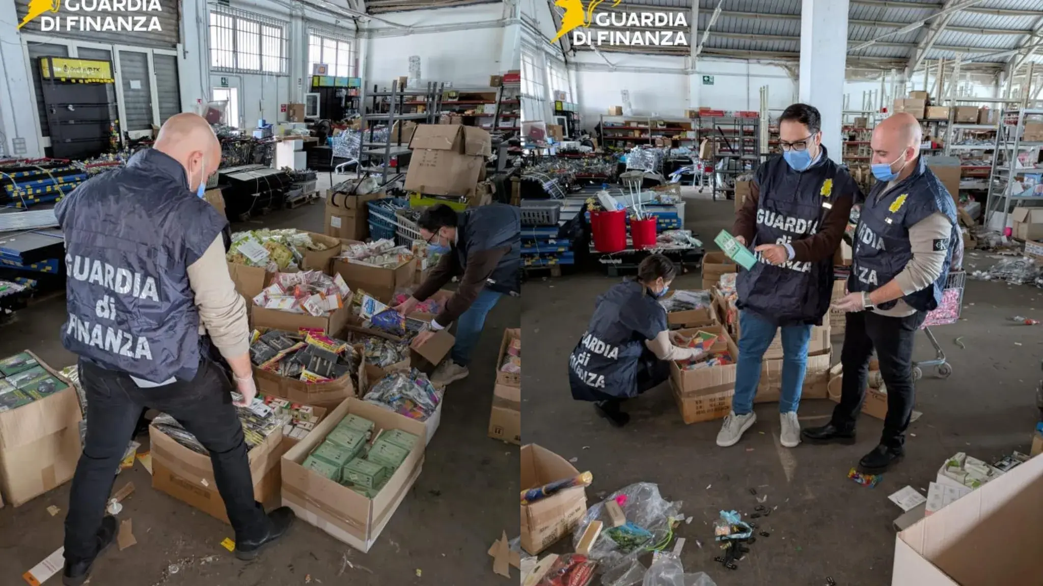 Maxi sequestro a Sassari: oltre 17mila prodotti pericolosi, molti erano giocattoli