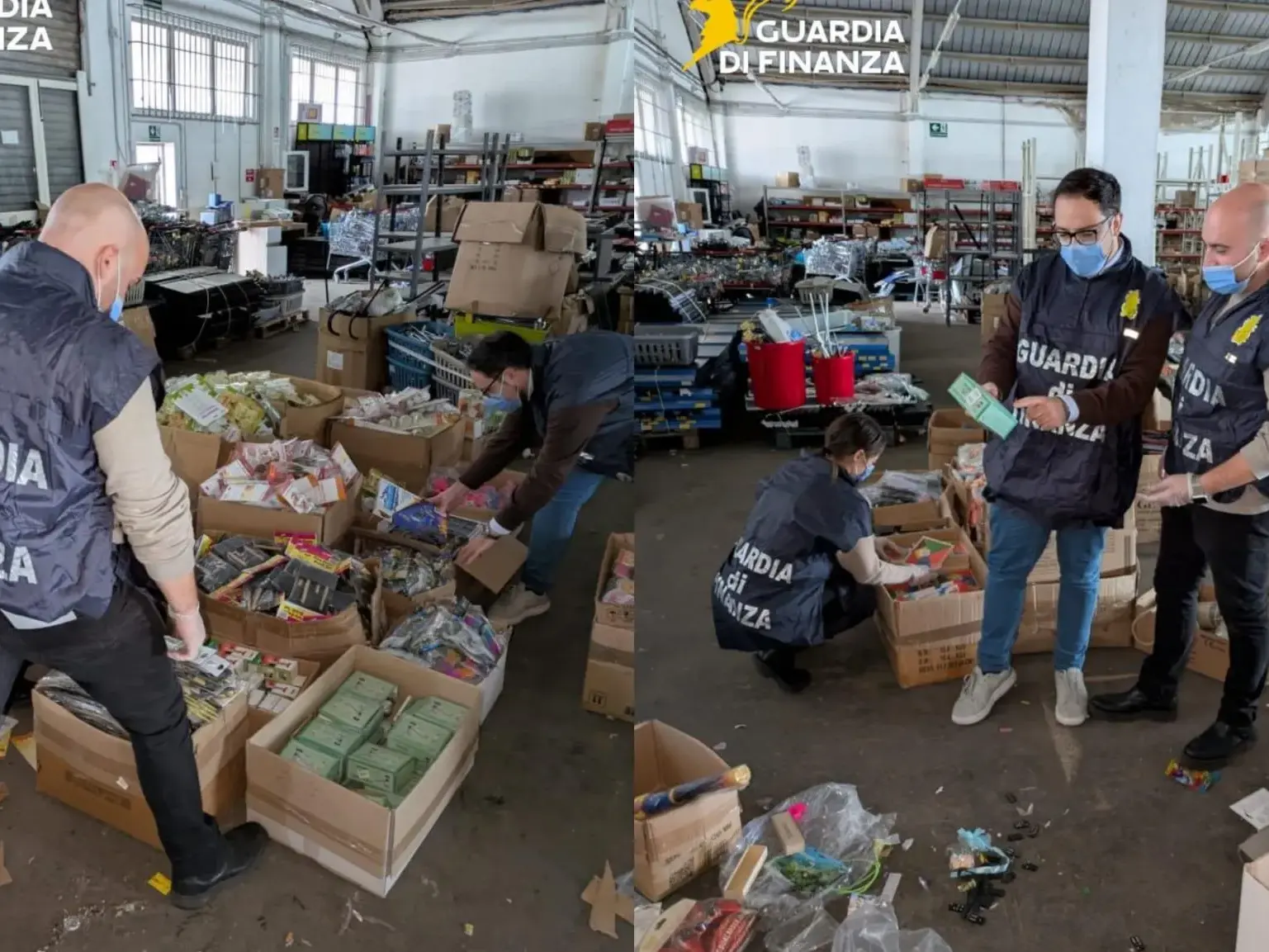 Maxi sequestro a Sassari: oltre 17mila prodotti pericolosi, molti erano giocattoli