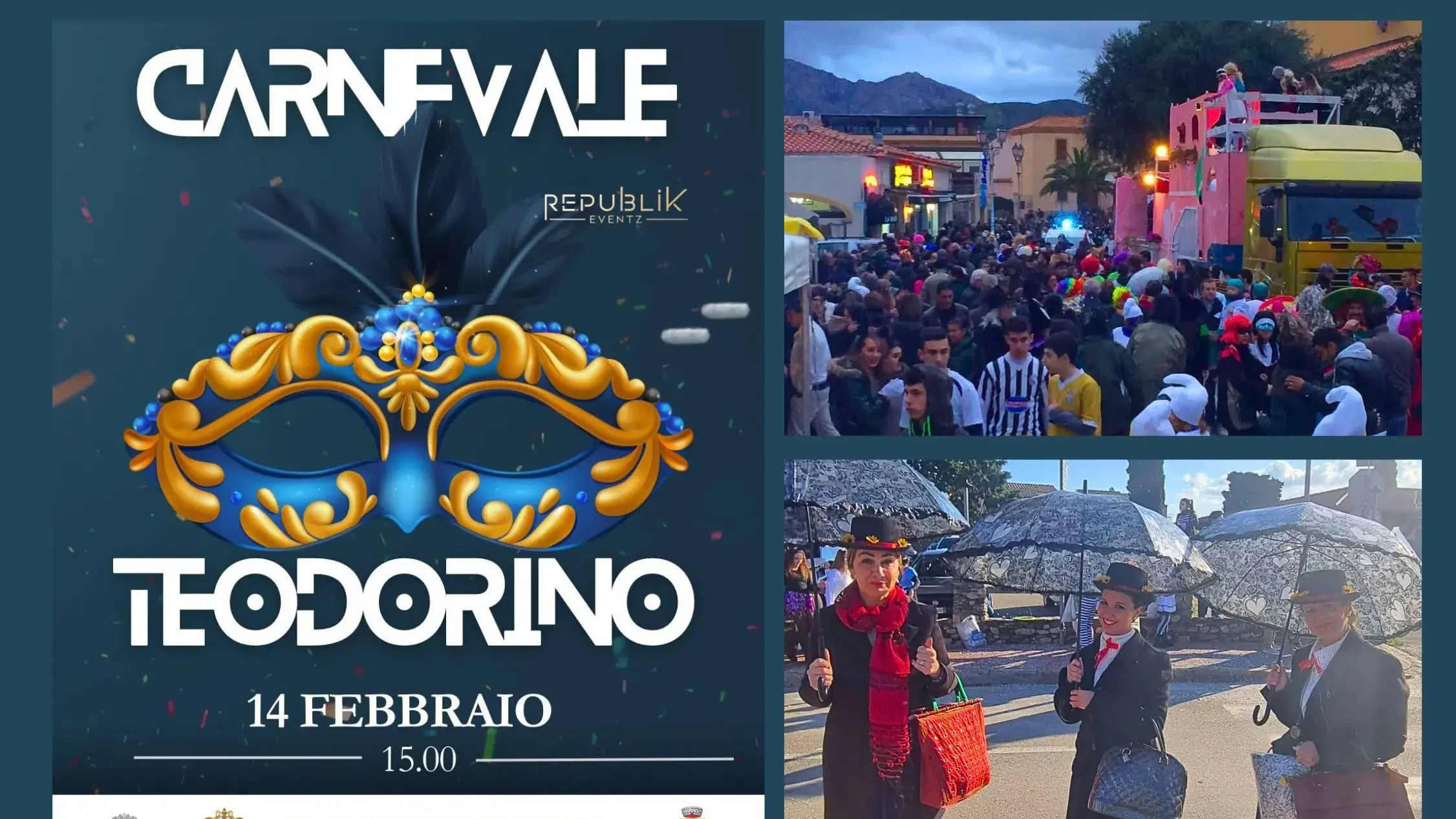 Carnevale Teodorino 2026: il 14 febbraio San Teodoro celebra la festa tra carri, musica e convivialità