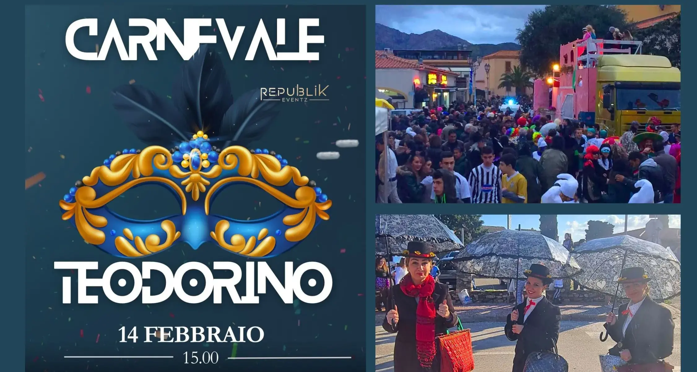 Carnevale Teodorino 2026: il 14 febbraio San Teodoro celebra la festa tra carri, musica e convivialità