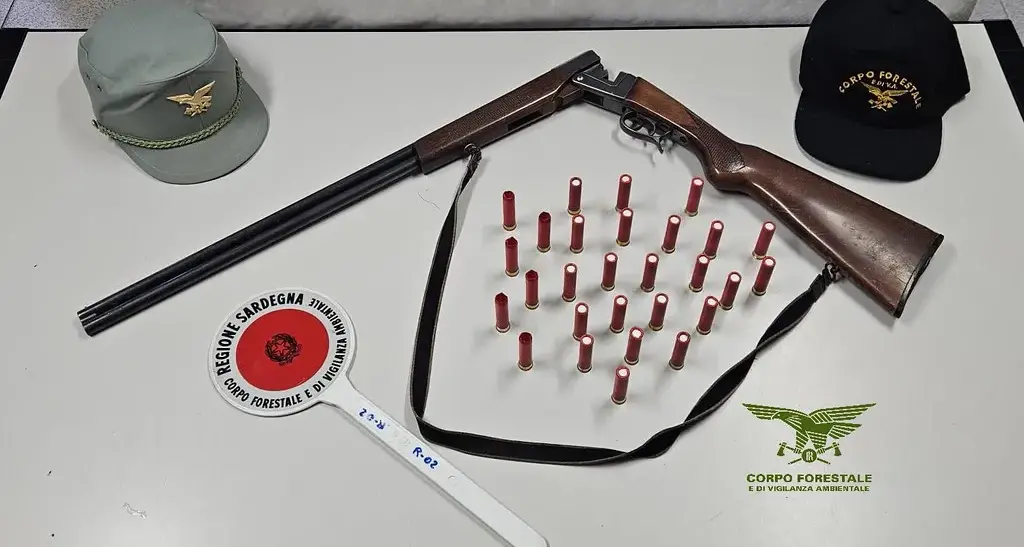 Sorpreso a cacciare a Sinnai, bracconiere bloccato da Forestale: sequestrati fucile e munizioni