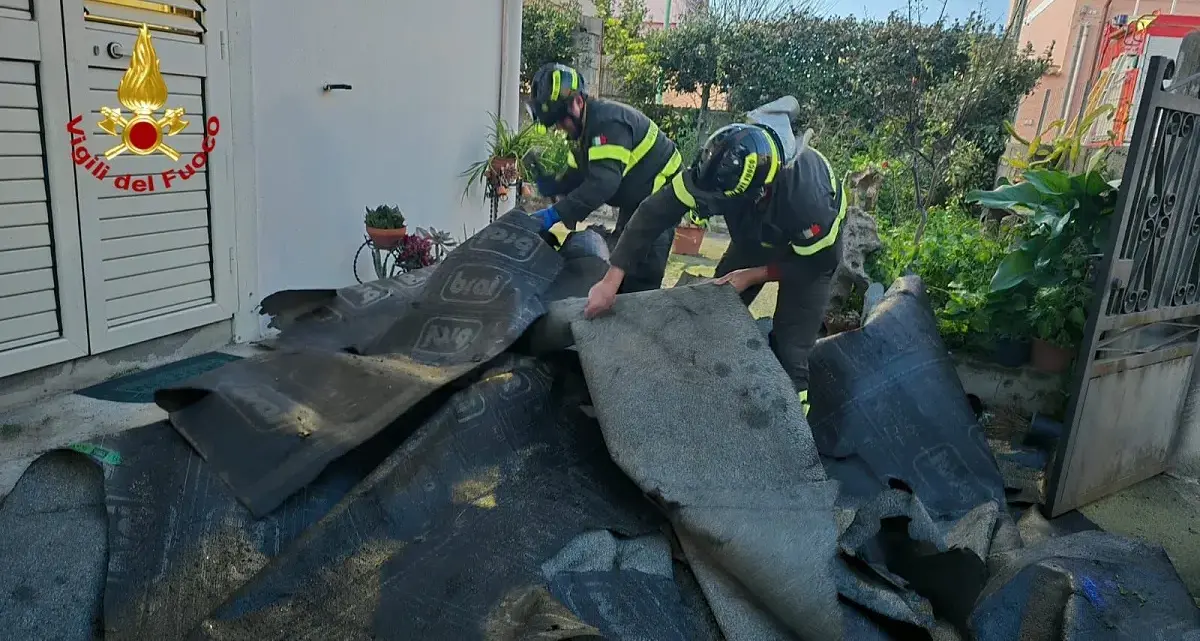 Nuorese e Ogliastra, Vigili del Fuoco in azione per 110 interventi a causa del forte vento