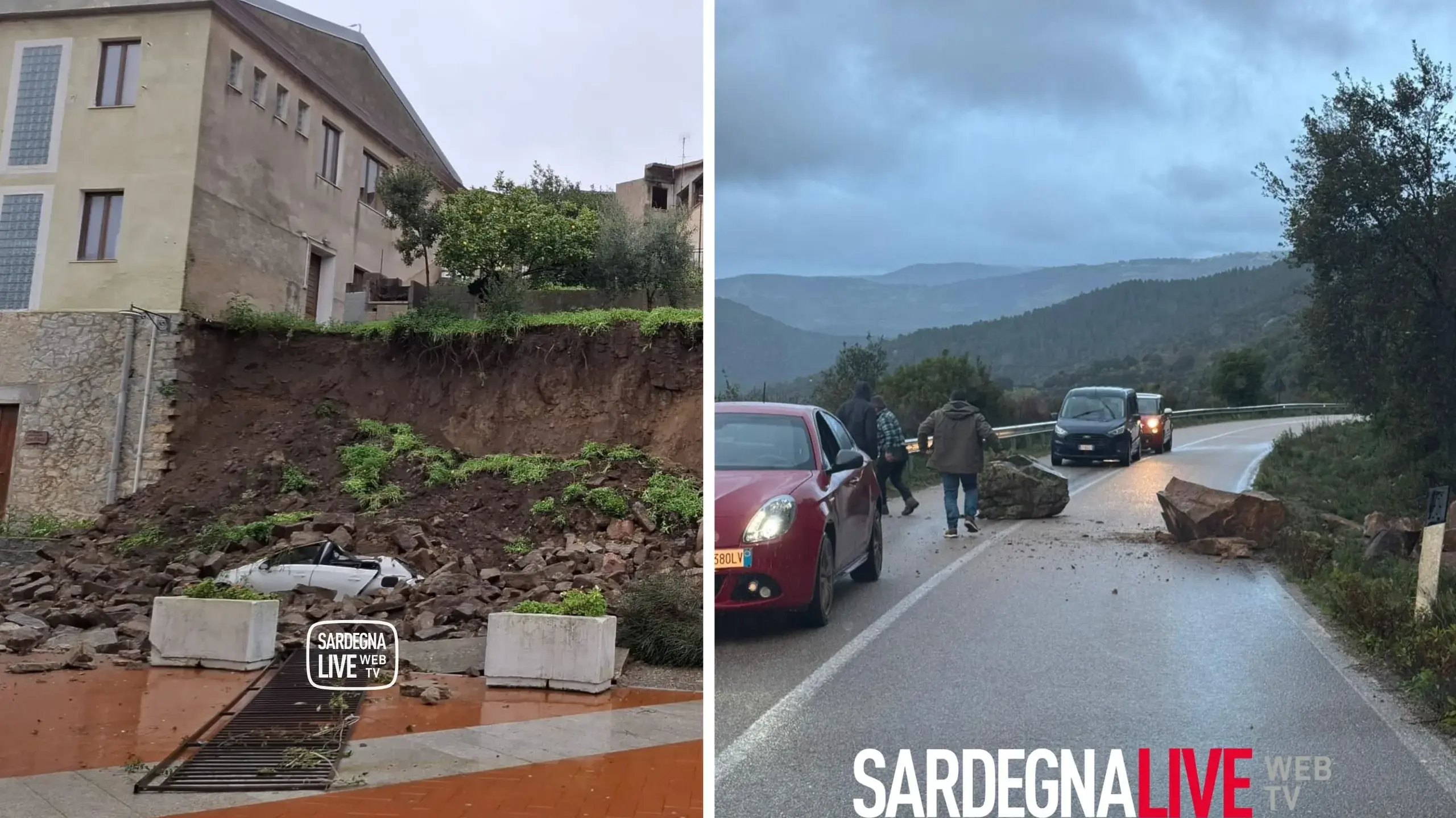 La Sardegna sferzata dal Maestrale: frane, crolli e mare in tempesta: gli aggiornamenti