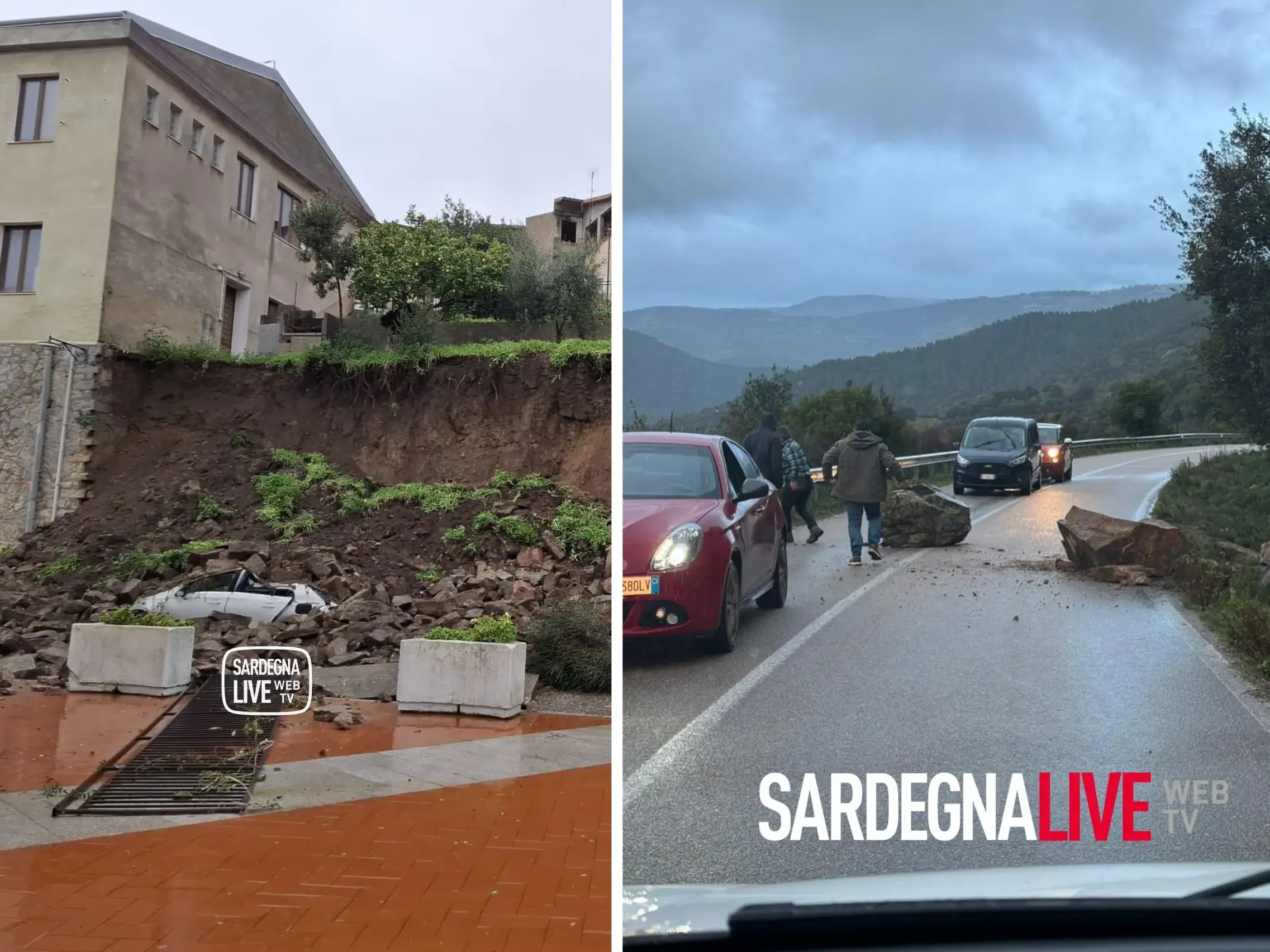 La Sardegna sferzata dal Maestrale: frane, crolli e mare in tempesta: gli aggiornamenti