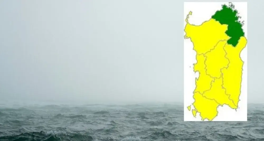 Allerta maltempo in Sardegna: codice giallo per piogge e vento