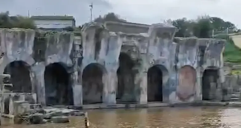 Terme di Fordongianus sommerse dall’acqua