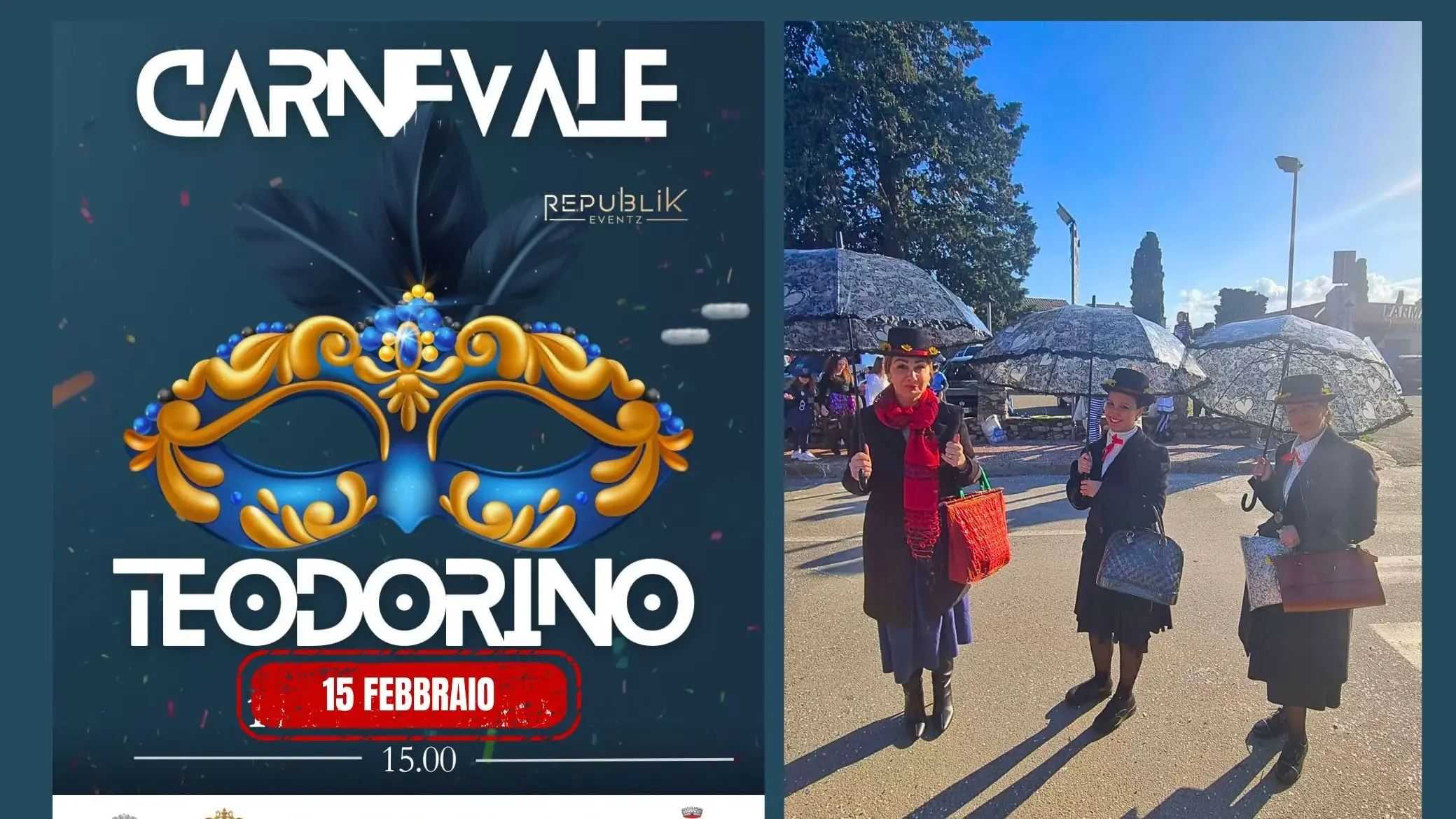 San Teodoro. Il Carnevale Teodorino rinviato per maltempo: nuova data domenica 15 febbraio