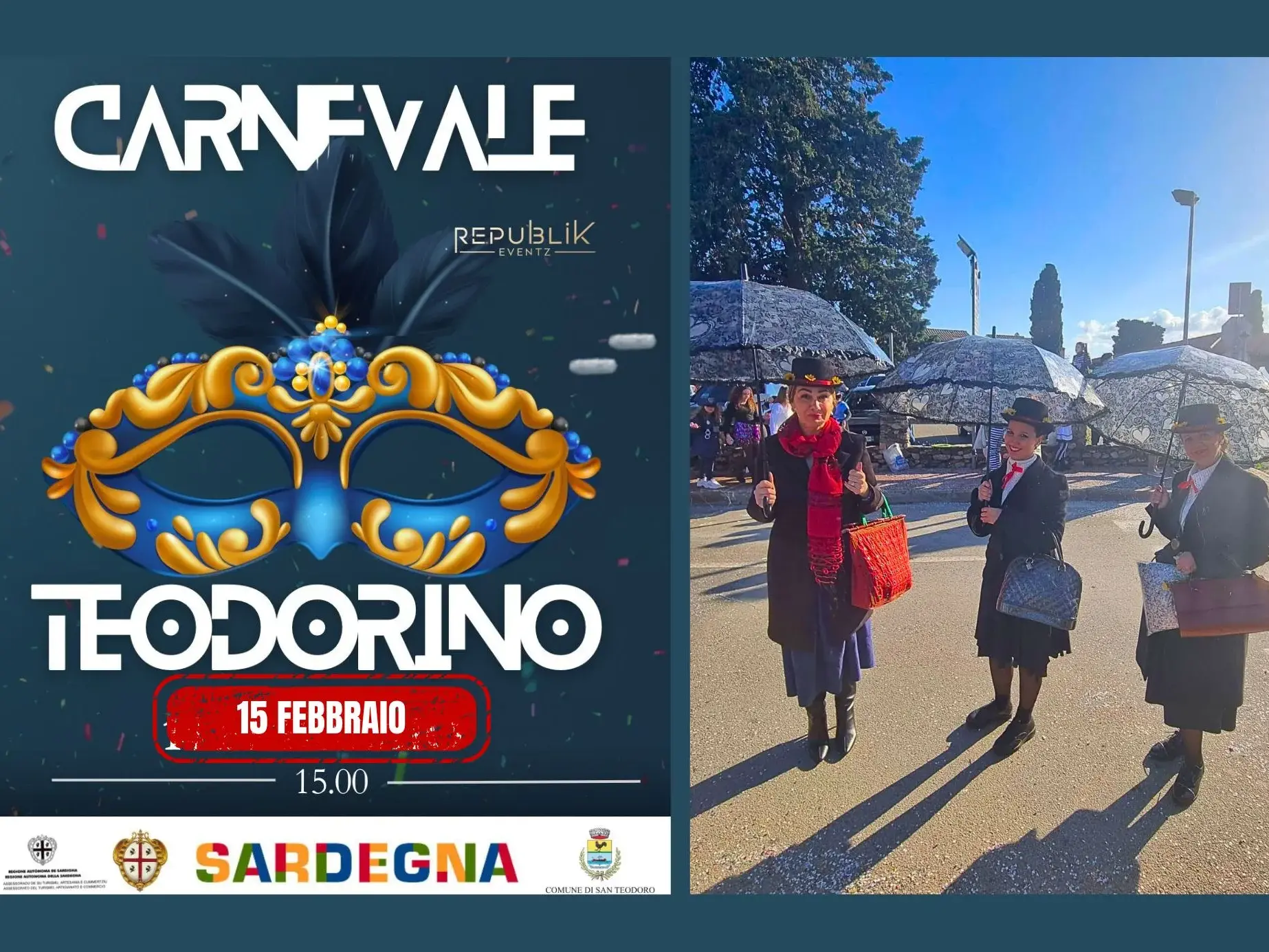 San Teodoro. Il Carnevale Teodorino rinviato per maltempo: nuova data domenica 15 febbraio