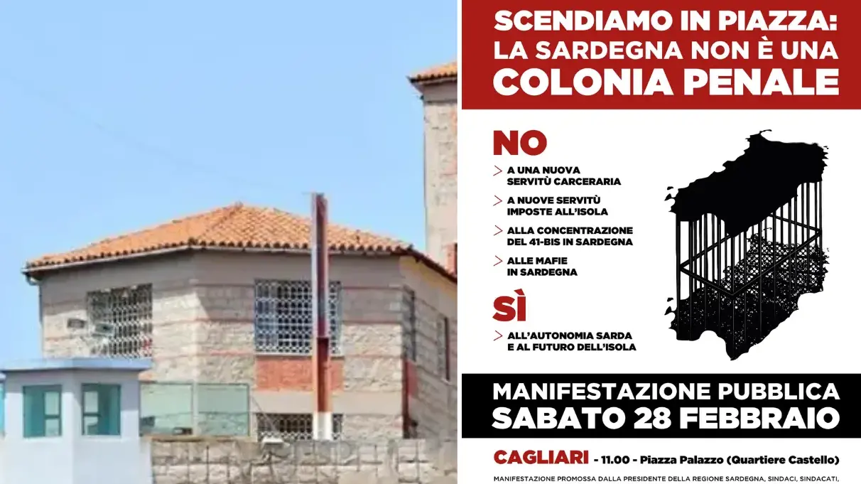 41bis nell’Isola, la Sardegna si mobilita: in piazza il 28 febbraio a Cagliari