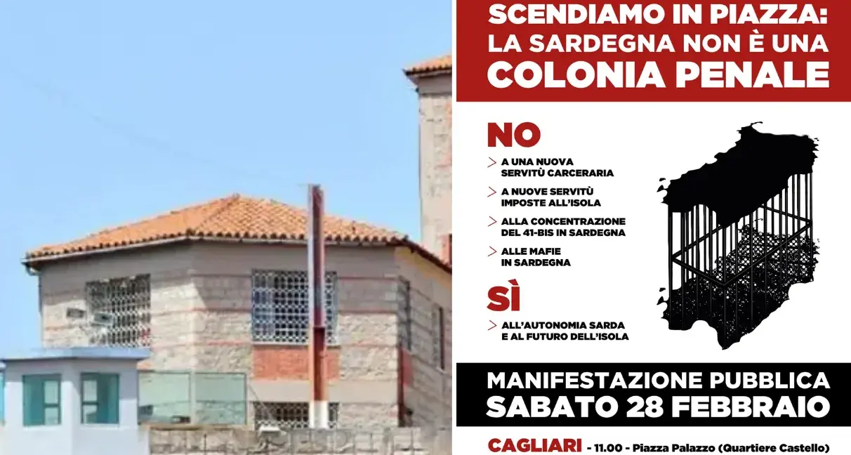 41bis nell’Isola, la Sardegna si mobilita: in piazza il 28 febbraio a Cagliari