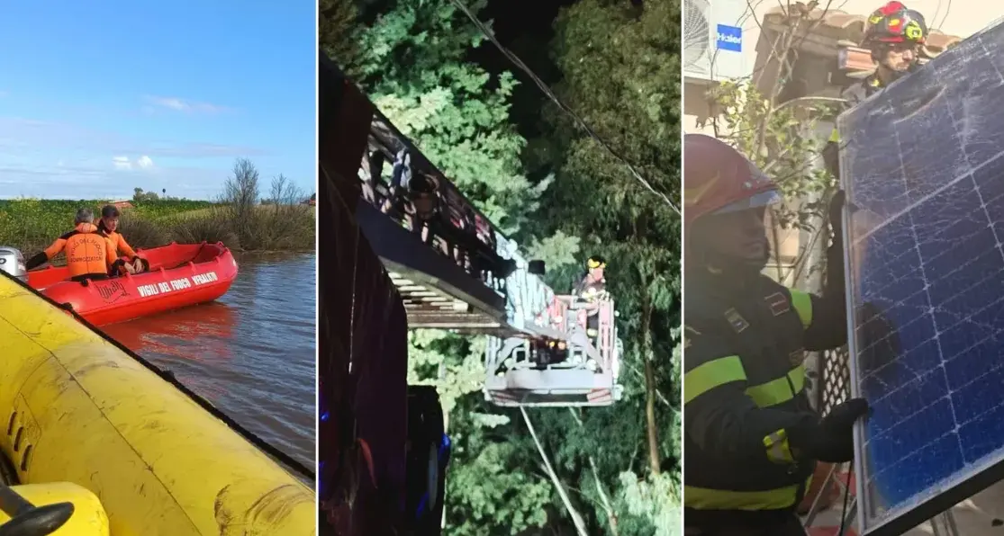 Maltempo: oltre mille interventi delle squadre dei Vigili del Fuoco in tutta la Sardegna