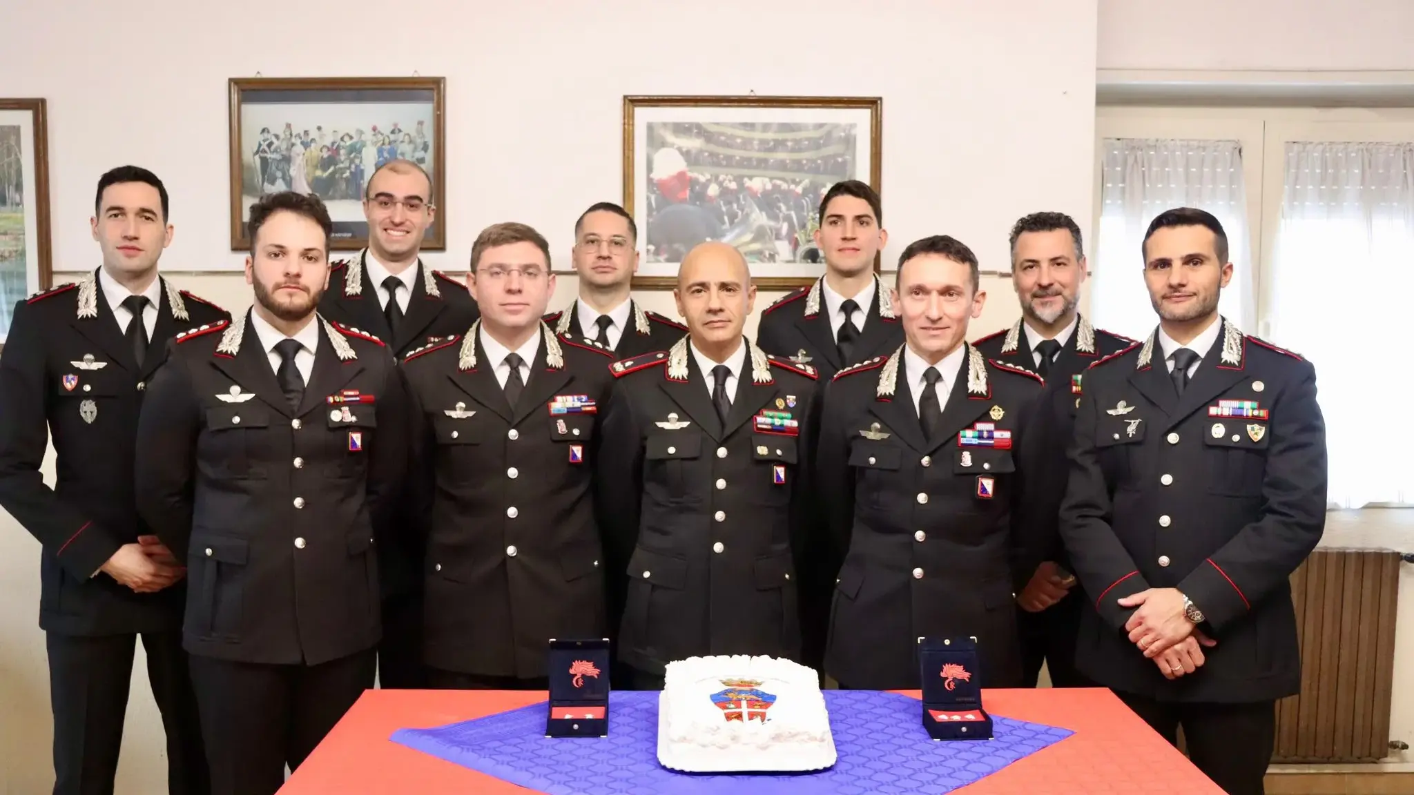 Il comandante della Legione Carabinieri in visita a Tempio: consegnati nuovi gradi agli ufficiali