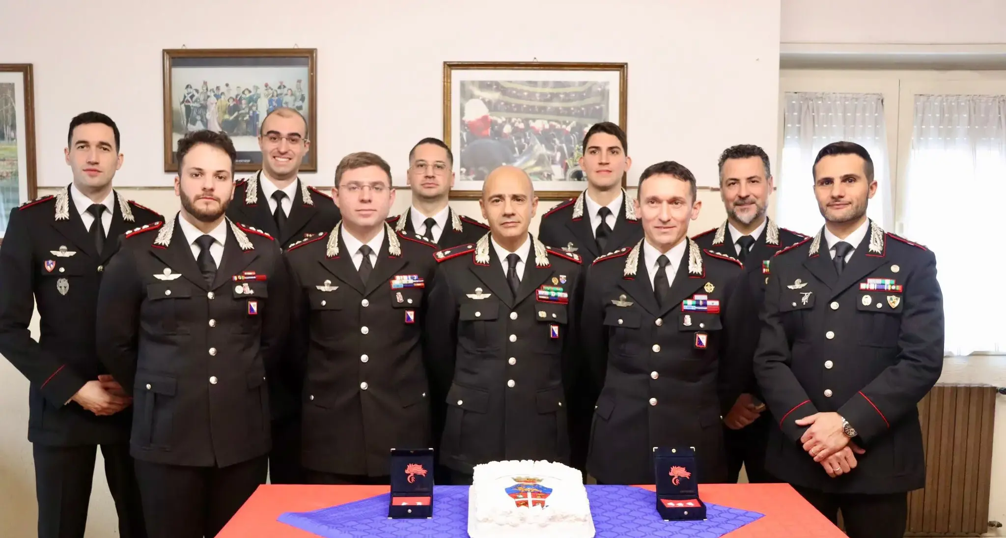 Il comandante della Legione Carabinieri in visita a Tempio: consegnati nuovi gradi agli ufficiali