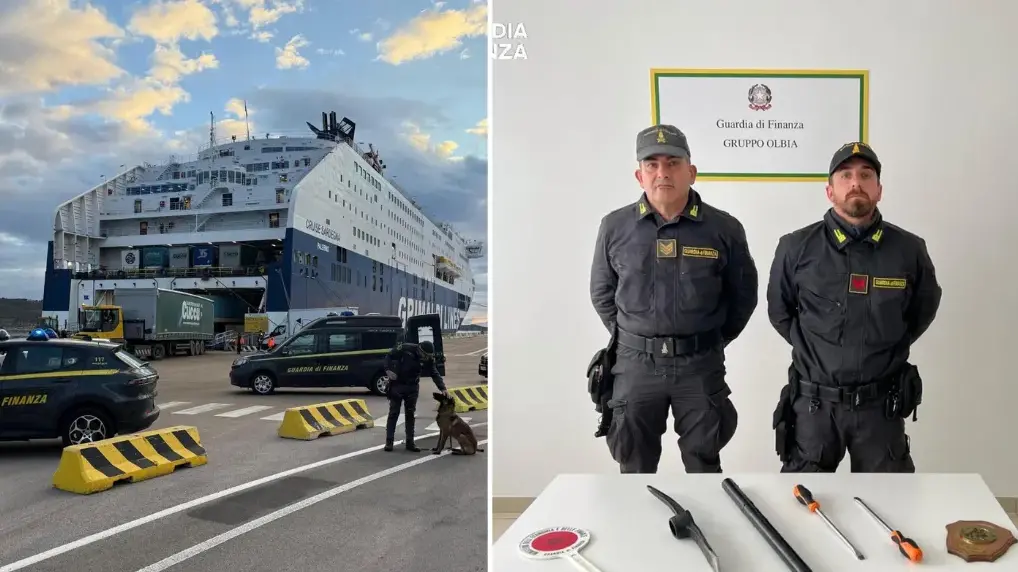 Attrezzi da scasso nascosti nel cruscotto: denunciato 26enne allo sbarco dal traghetto a Olbia