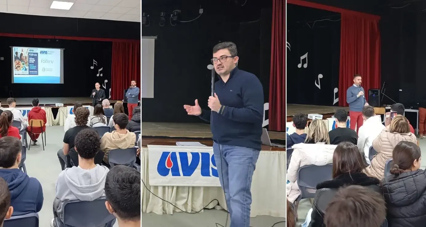 Avis Provinciale Sassari, prevenzione tra i giovani: incontro con gli studenti al Paglietti di Porto Torres