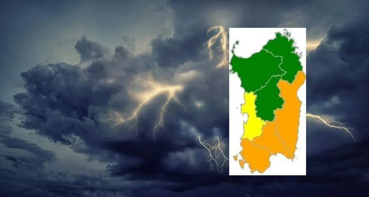 Maltempo in Sardegna: allerta arancione in diverse aree