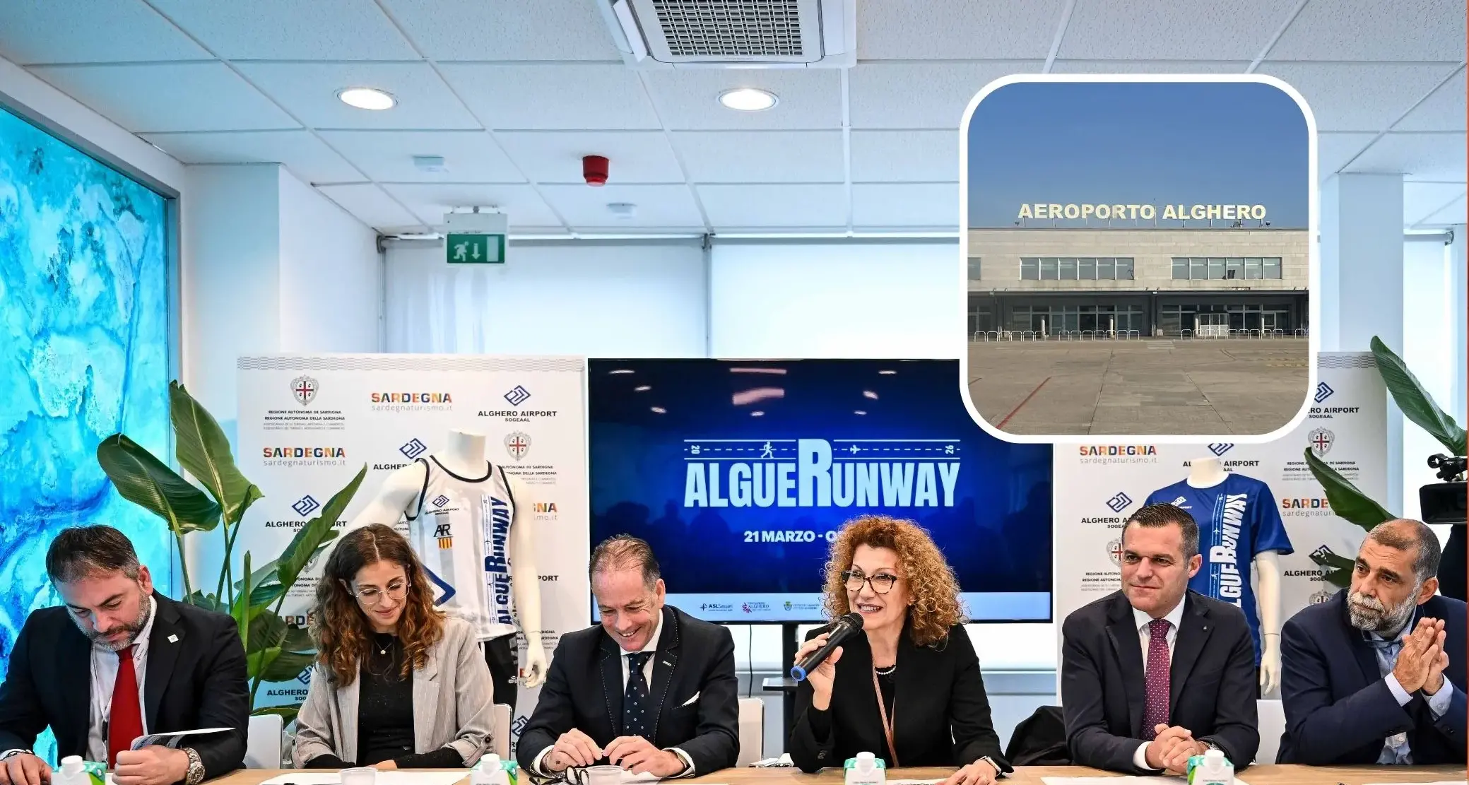 Di notte sulla pista dell’aeroporto: ad Alghero si corre con Alguerunway
