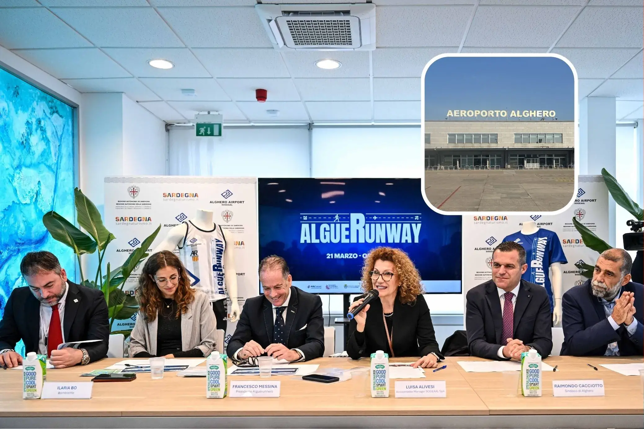 Di notte sulla pista dell’aeroporto: ad Alghero si corre con Alguerunway