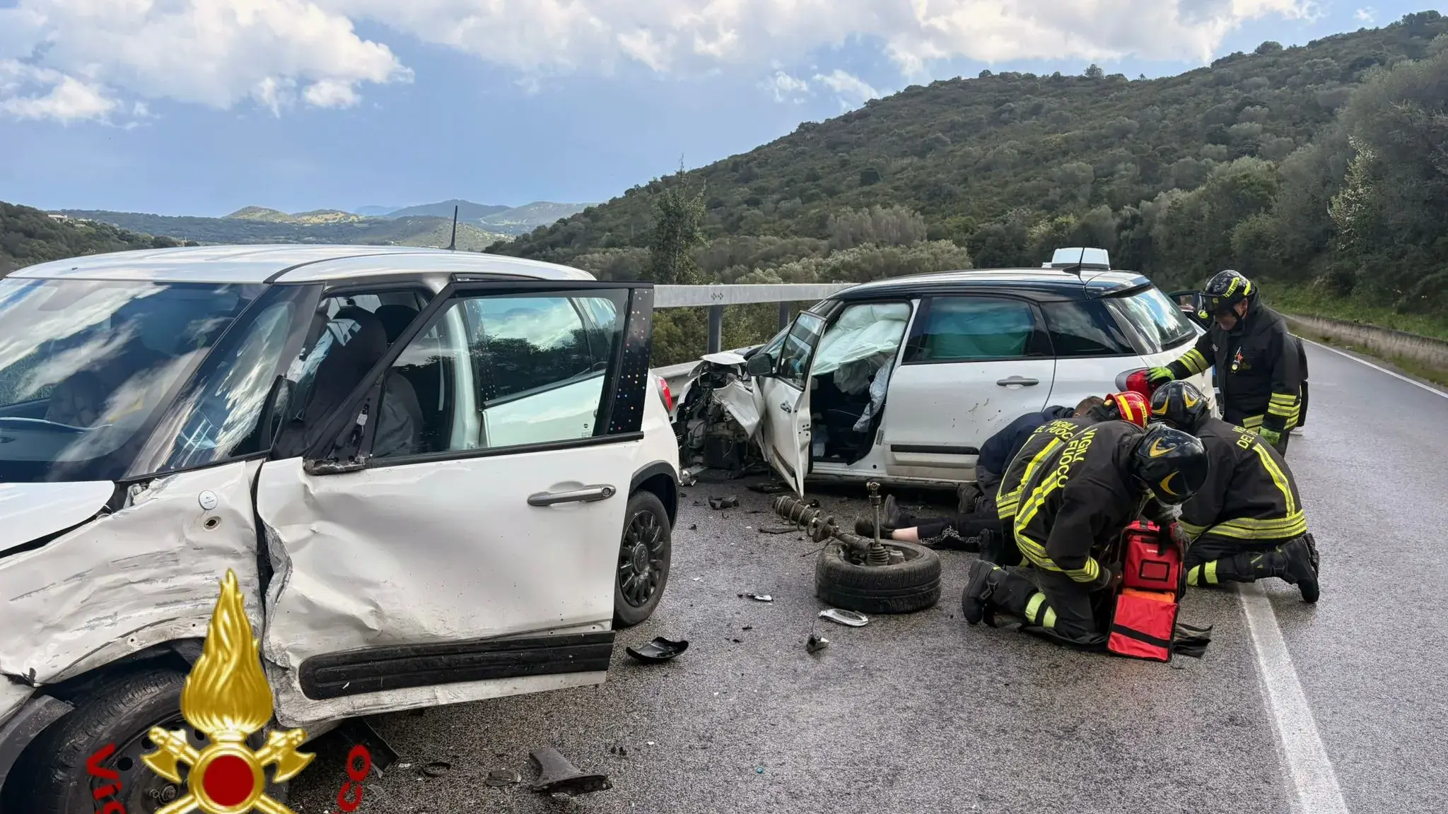 Incidente sulla Olbia-Arzachena: traffico rallentato e tre persone ferite