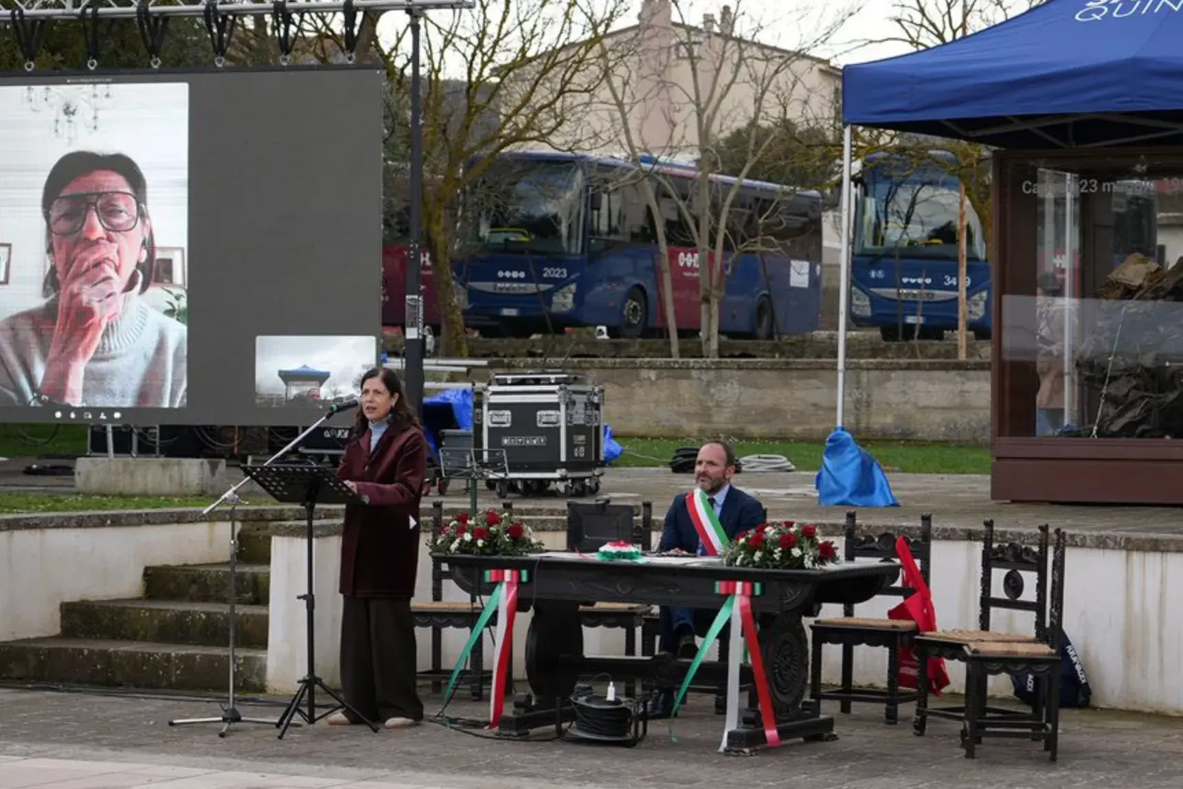 La presidente Alessandra Todde a Isili: memoria e solidarietà per le vittime di Capaci