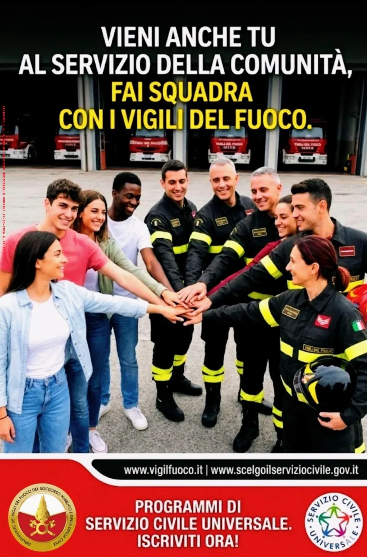 Vigili del Fuoco: 239 posti per giovani nel Servizio Civile
