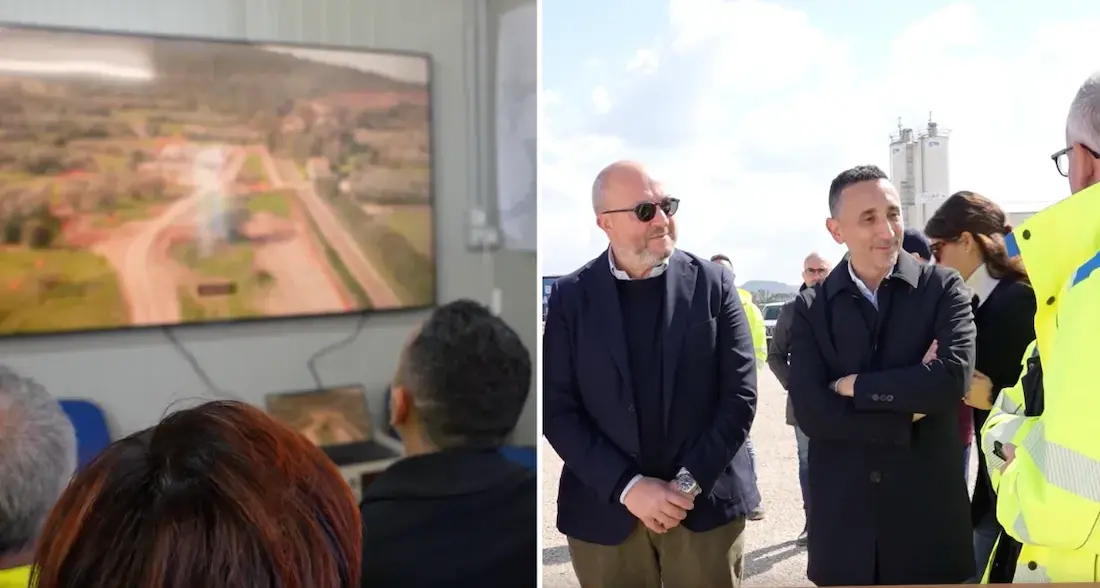 Sopralluogo sul cantiere della strada Sassari-Alghero. “Lavori al 52%”