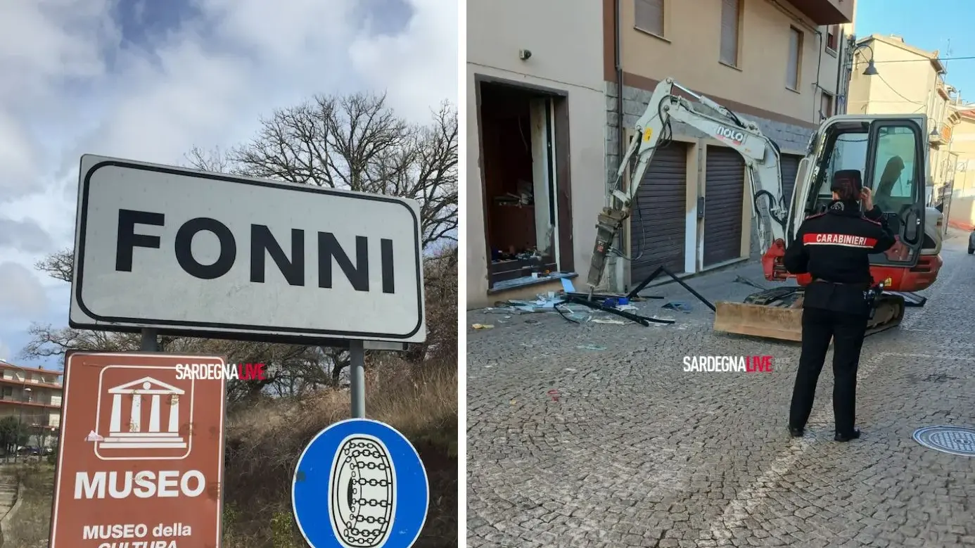 Colpo grosso a Fonni: gioielleria svaligiata con un escavatore
