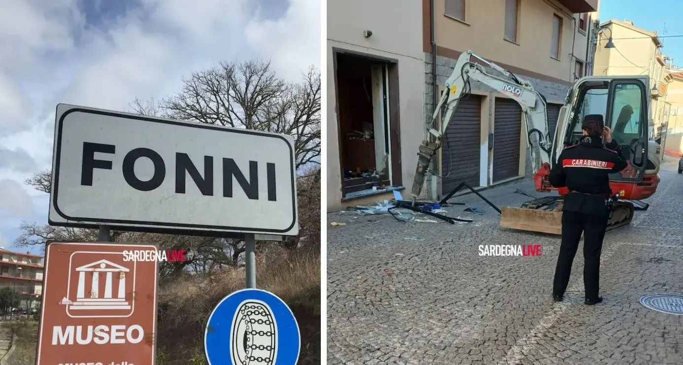 Colpo grosso a Fonni: gioielleria svaligiata con un escavatore