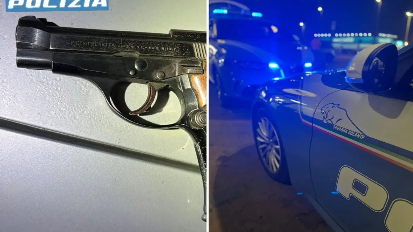 Sassari. Lite in strada e inseguimento: arrestato con una pistola nascosta nei pantaloni