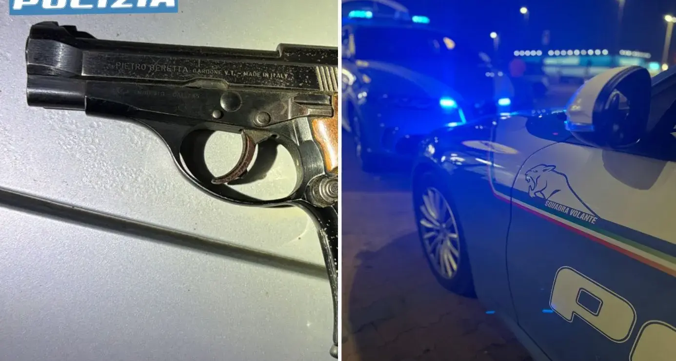 Sassari. Lite in strada e inseguimento: arrestato con una pistola nascosta nei pantaloni