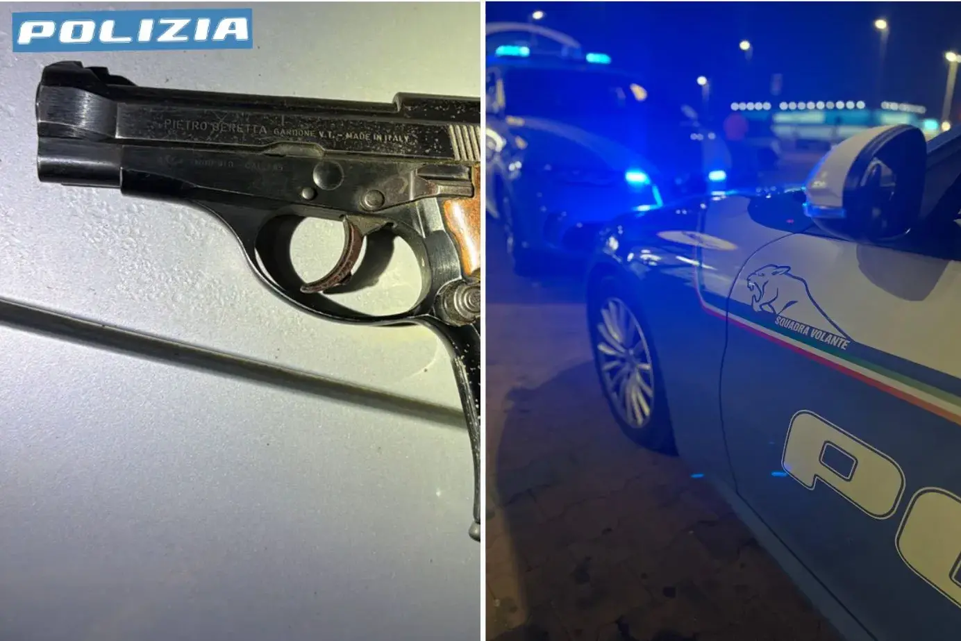 Sassari. Lite in strada e inseguimento: arrestato con una pistola nascosta nei pantaloni